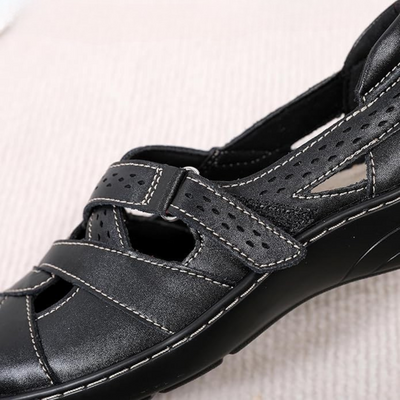 Mocassins ouvert en Cuir pour Femmes | Noir