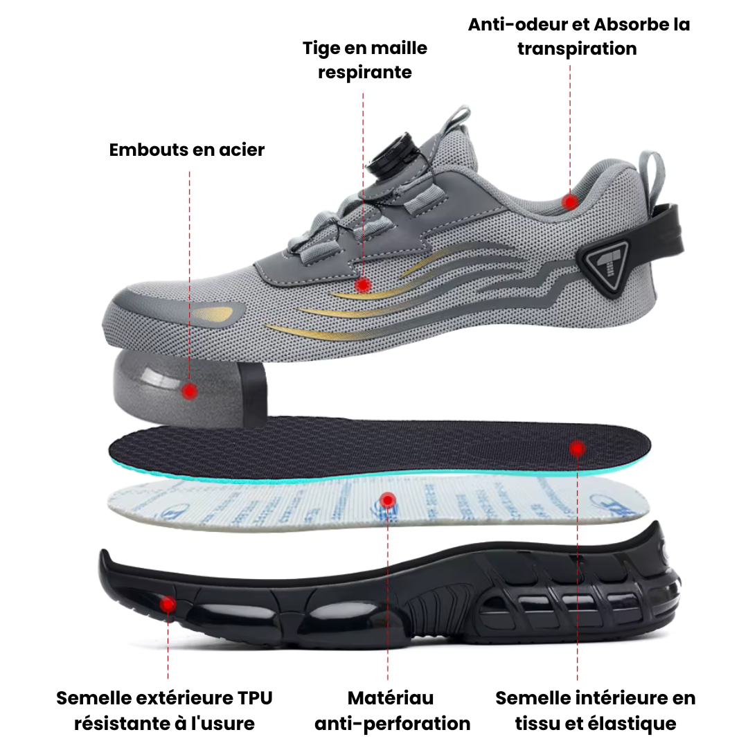 Marnoval JB Safety | Chaussures de securité Indestructibles