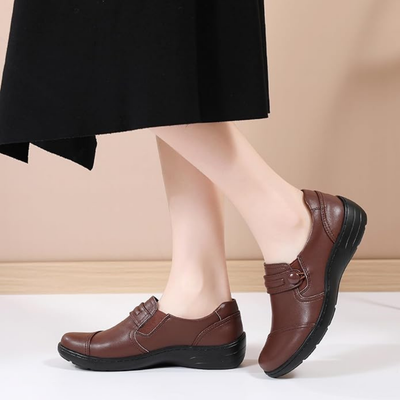 Mocassins pour Femme en Cuir Pleine Fleur | Marron