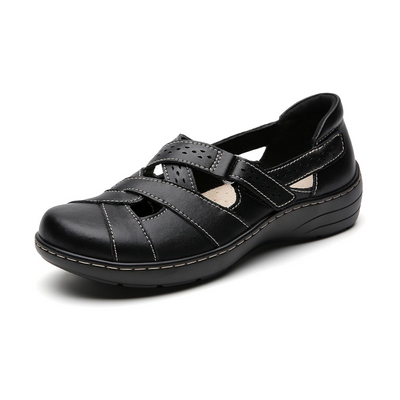 Mocassins ouvert en Cuir pour Femmes | Noir